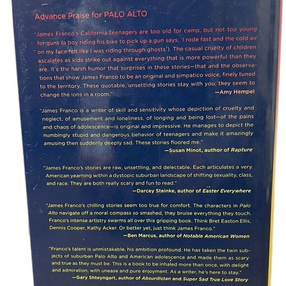 James Franco Palo Alto Hardcover Book of Short Stories w/Dust Jacket - Picture 4 of 9
